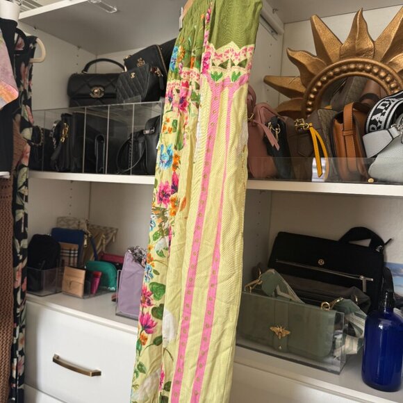 Rose + Olive Resort Floral Maxi Skirt - Size L - Picture 3 of 7